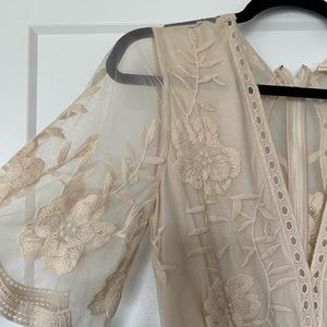 small ivory lace romper